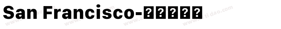 San Francisco字体转换